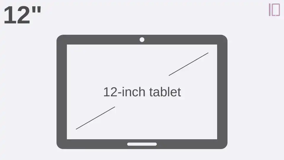 12-inch tablet size