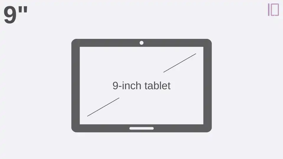 9-inch tablet size